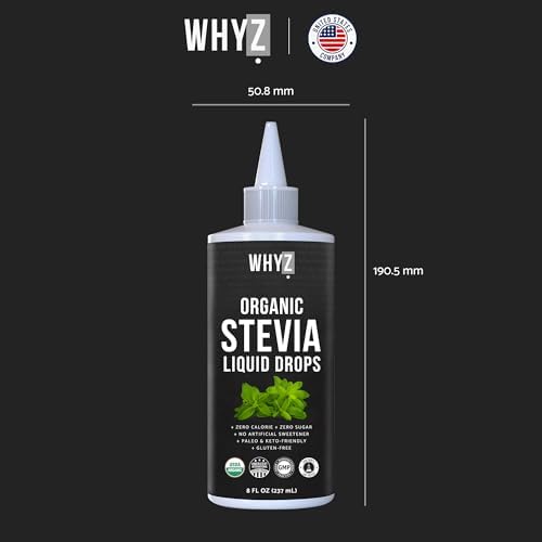WHYZ Organic Stevia Liquid Drops Zero Calorie Sweetener - ingredient details