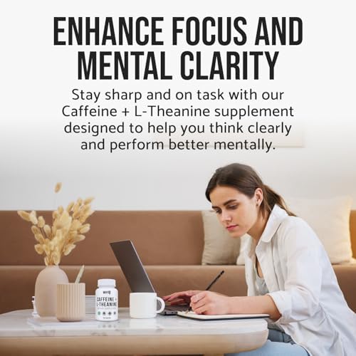 WHYZ Caffeine Pills with L-Theanine 120 Capsules Nootropic - ingredient details