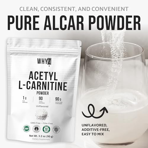 WHYZ Acetyl L-Carnitine ALCAR Powder - serving suggestion