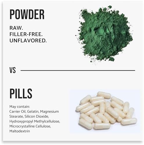 WHYZ Organic Chlorella Powder 22oz Raw Superfood - ingredient details