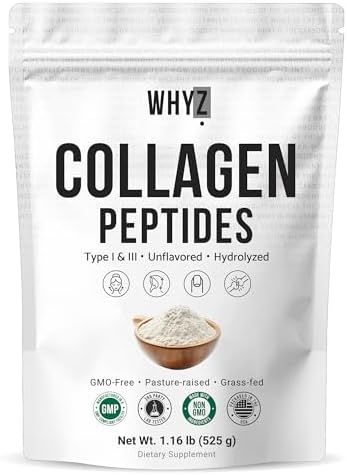WHYZ Bovine Collagen Peptides Hydrolyzed Powder - supplement facts label