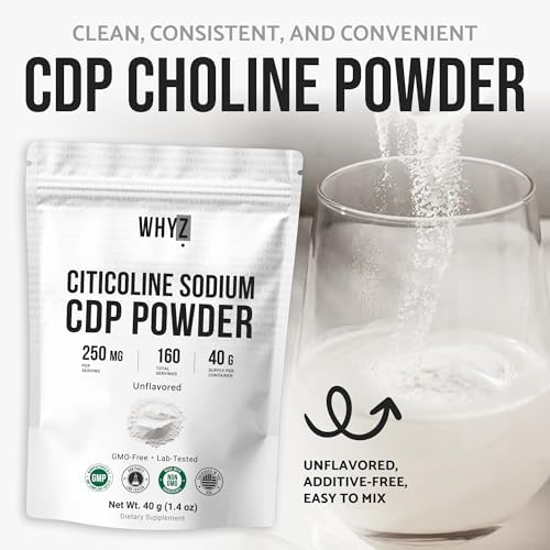 WHYZ Citicoline CDP Choline Powder 40g - serving suggestion