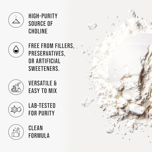 WHYZ Citicoline CDP Choline Powder 40g - product size comparison