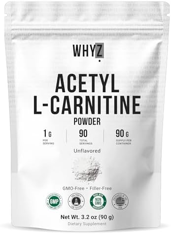 WHYZ Acetyl L-Carnitine ALCAR Powder - supplement facts label
