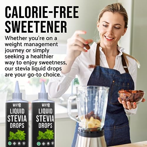 WHYZ Liquid Stevia Drops 8oz - serving suggestion