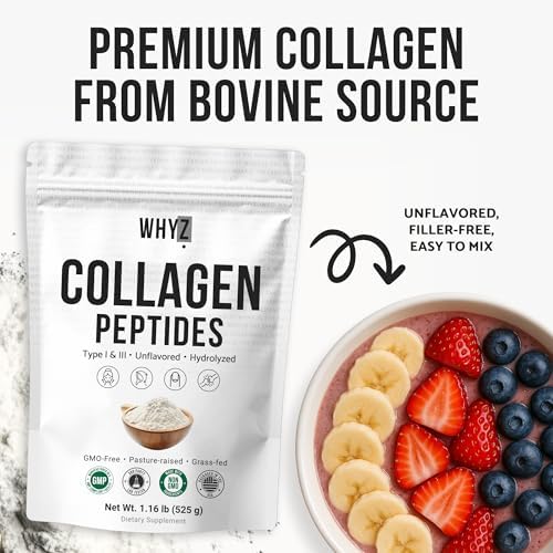 WHYZ Bovine Collagen Peptides Hydrolyzed Powder - serving suggestion