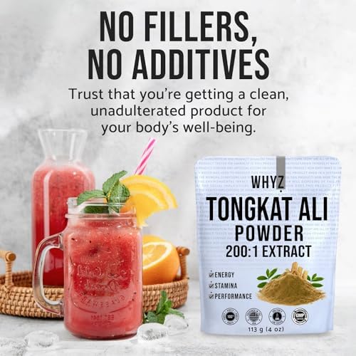 WHYZ Tongkat Ali Extract Powder 113g - back of package
