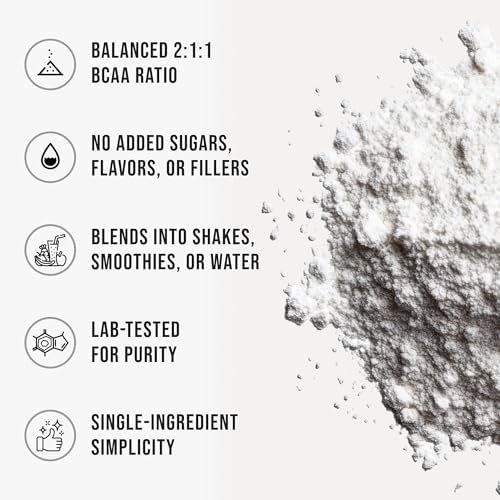 WHYZ BCAA Powder 2:1:1 Branched Chain Amino Acids 630g - product size comparison