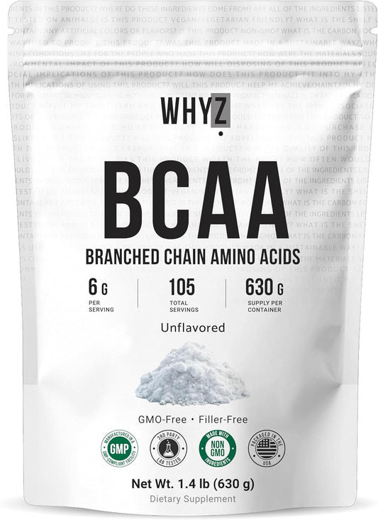 WHYZ BCAA Powder 2:1:1 Branched Chain Amino Acids 630g