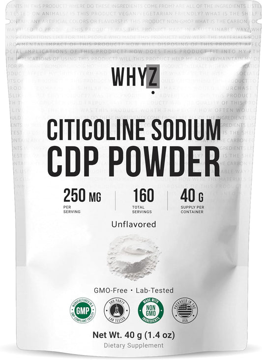 WHYZ Citicoline CDP Choline Powder 40g