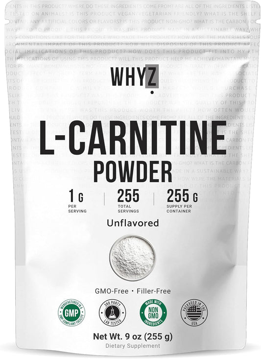 WHYZ L-Carnitine Powder Amino Acid Supplement 255g