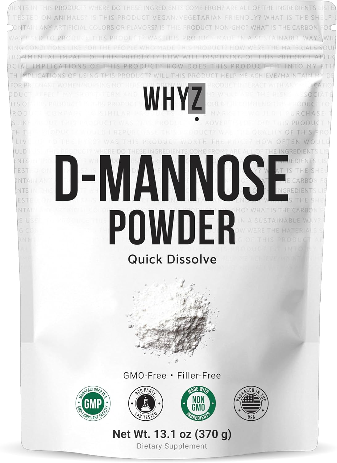 WHYZ D-Mannose Powder Urinary Tract Support
