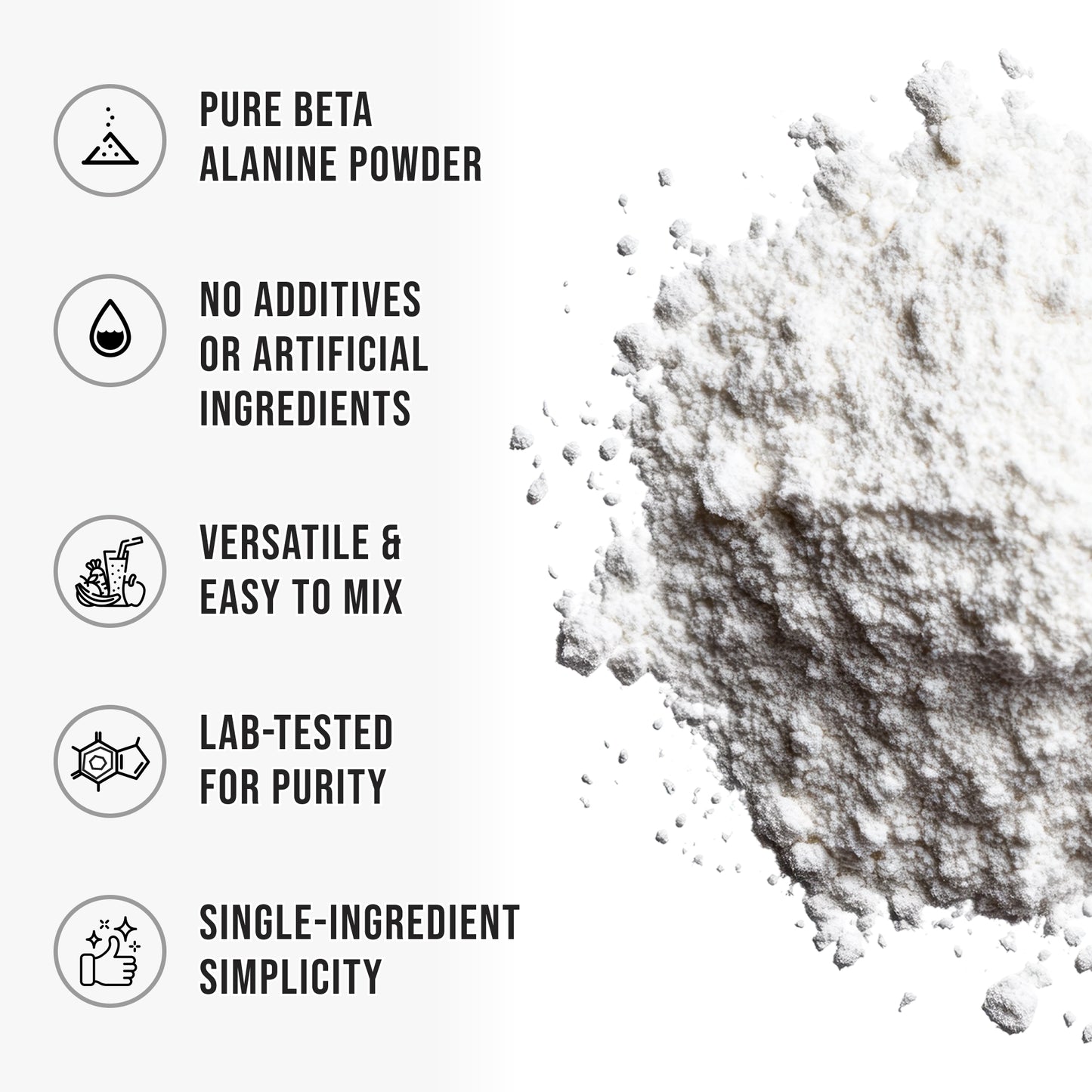 WHYZ Beta Alanine Powder Pure Beta Alanine Pre-Workout Supplement, 12.3 oz