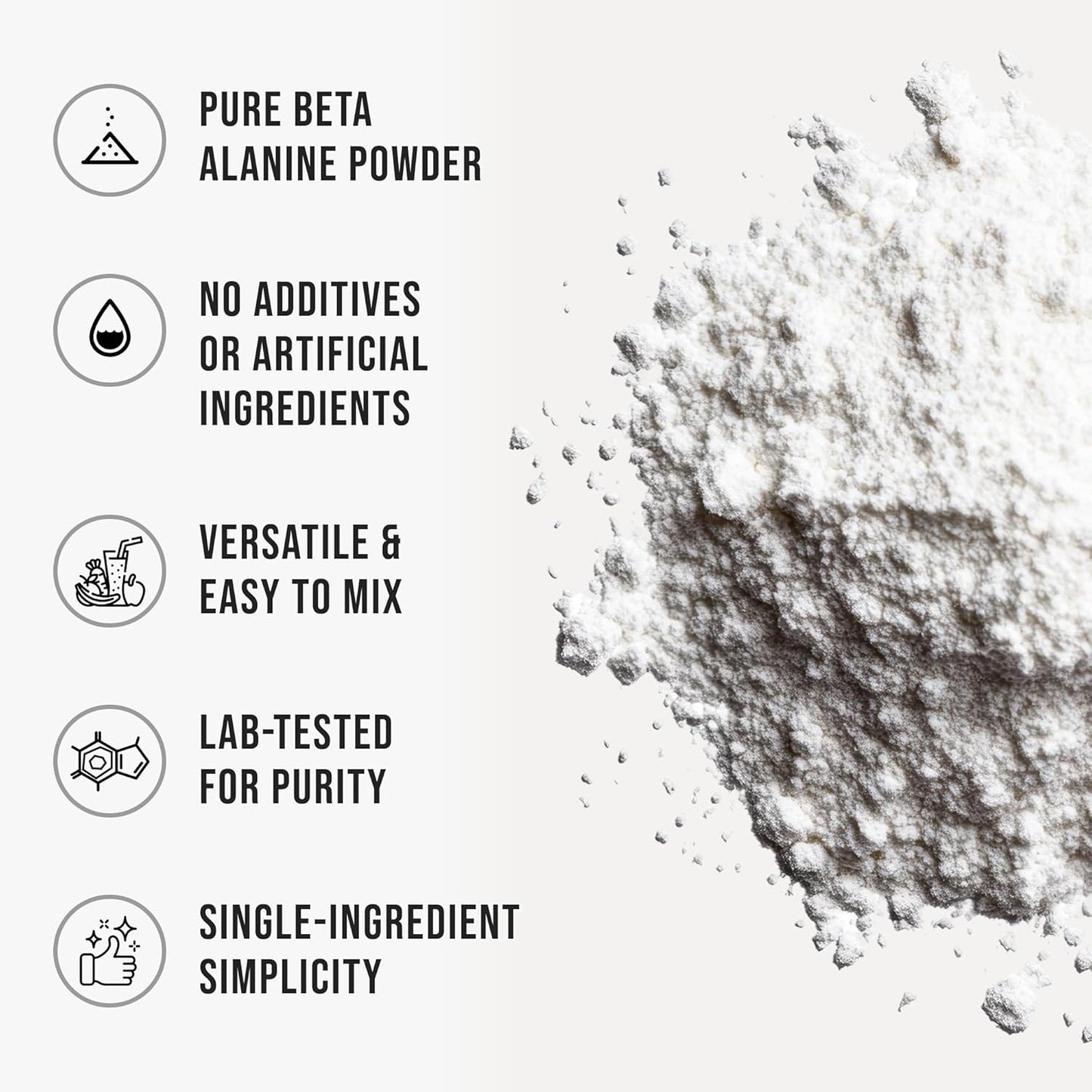 WHYZ Beta-Alanine Powder Unflavored Supplement for Pre Workout , 525g