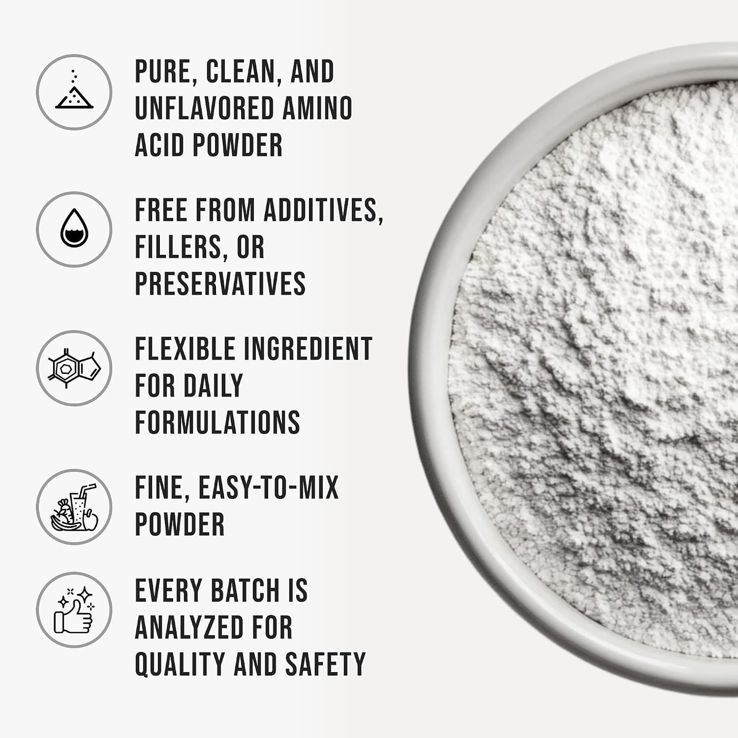 Bulk L-Theanine Powder Unflavored Pure Amino Acid Supplement Powder, 312 g