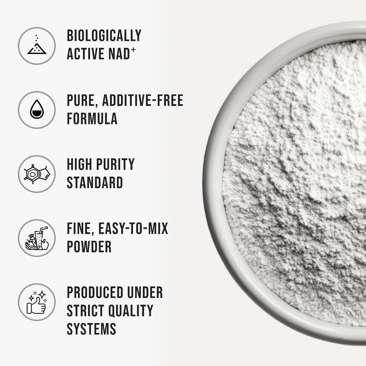 Pure NAD Powder Nicotinamide Adenine Dinucleotide Supplement, 255g