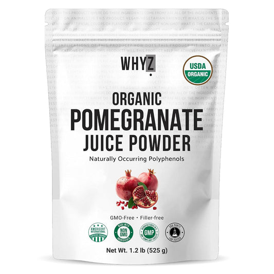Organic Pomegranate Juice Powder Natural Superfood Unsweetened & No Additives, 525g