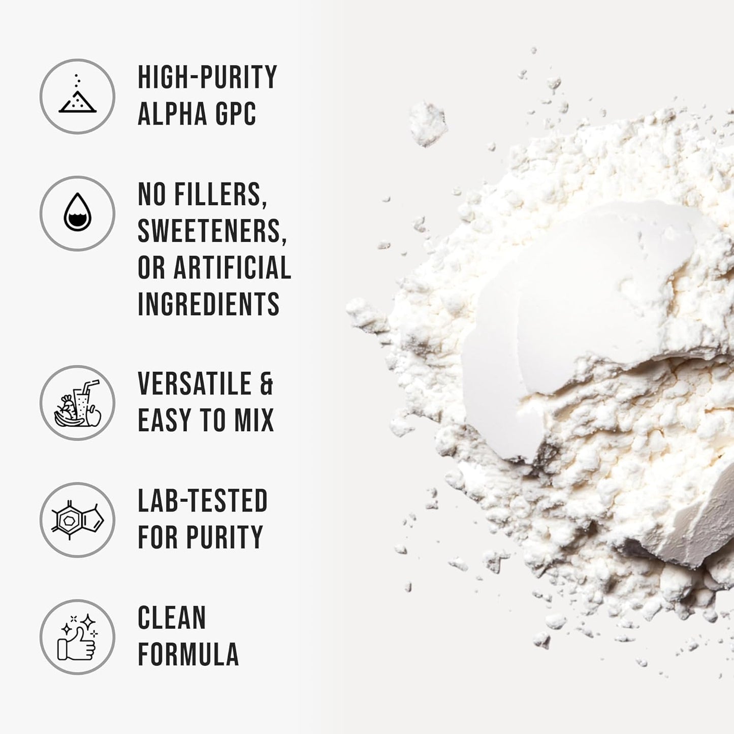 WHYZ Alpha GPC Powder Alpha-Phosphorylcholine Choline Supplement , 5.3 oz, 150g